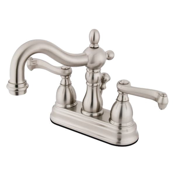 4" Centerset Bathroom Faucet, Brushed Nickel